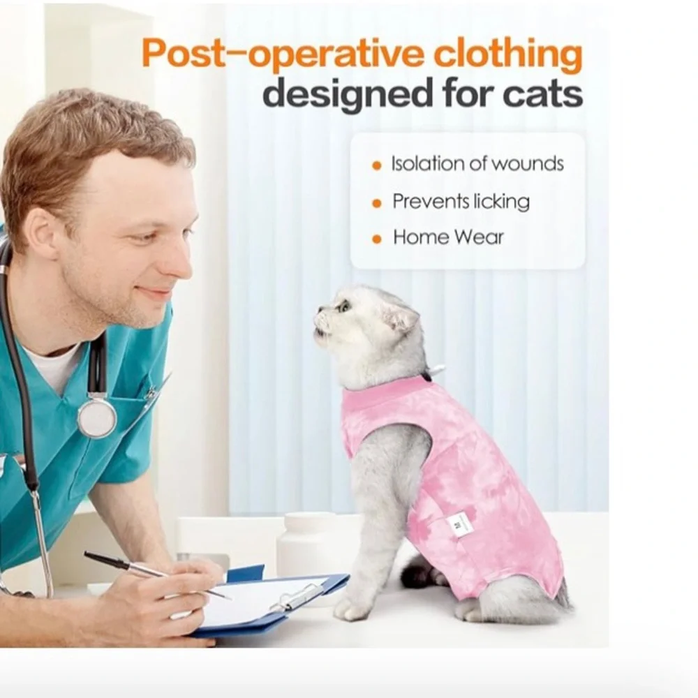 Cat recovery suit After surgery size medium. Used once.